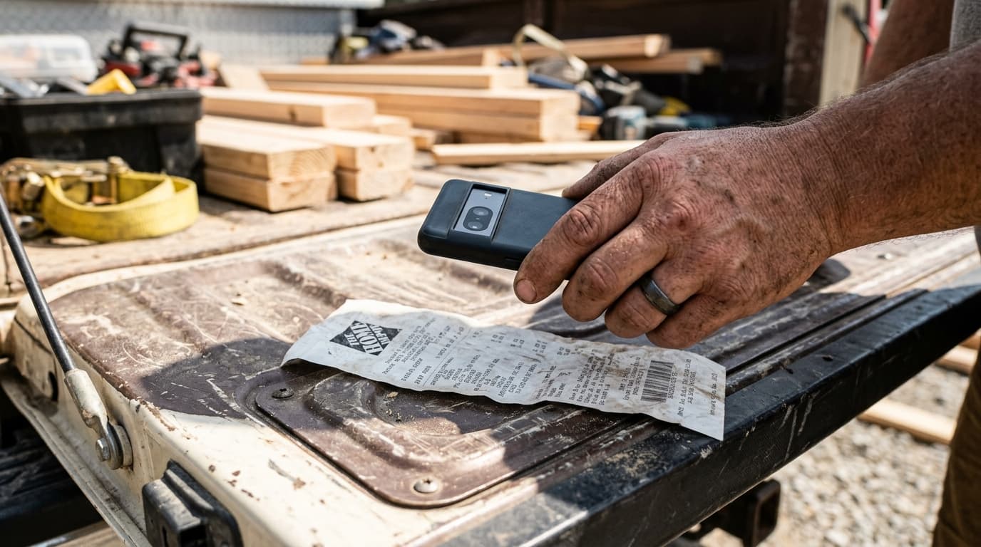 How to Scan Receipts from the Job Site in 10 Seconds